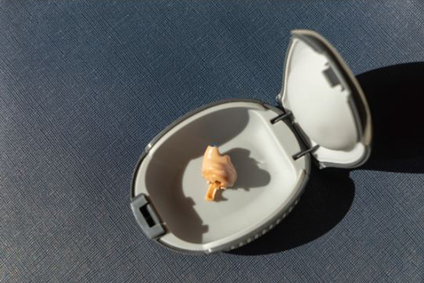 Different styles of hearing aids